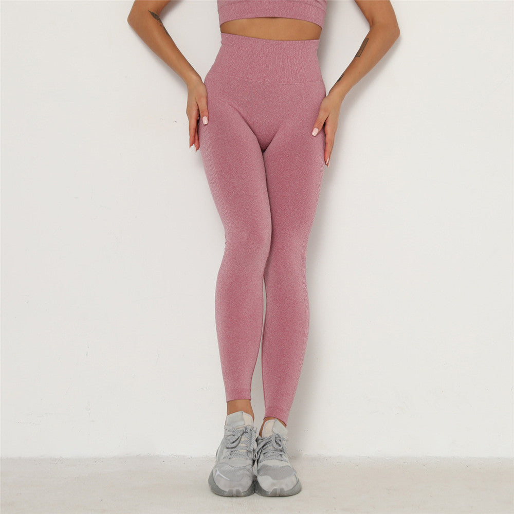 Stich Seamless Leggings  - Pink